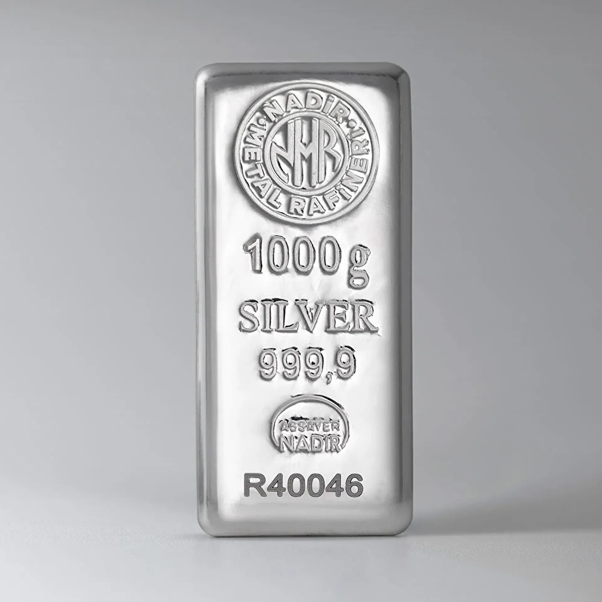 NadirGold 1000 Gr 999‚9 Gümüş Külçe - 1