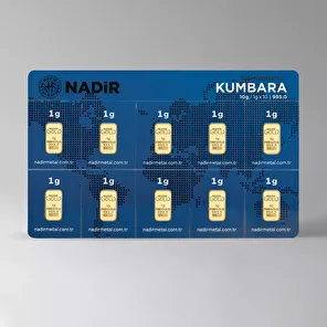 NadirGold 10 Gr Kumbara Külçe Altın - 1