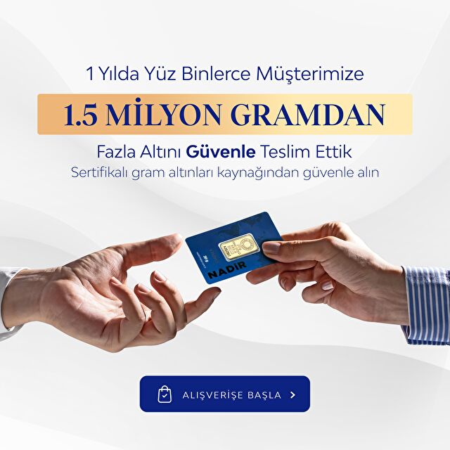 1 yılda 1.5 milyon gram teslim ettik.