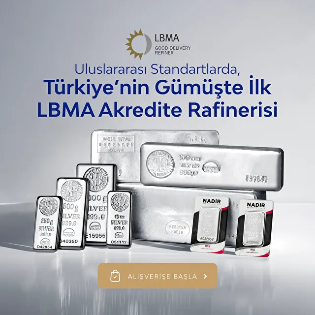 Gümüşte ilk LBMA akredite rafinerisi