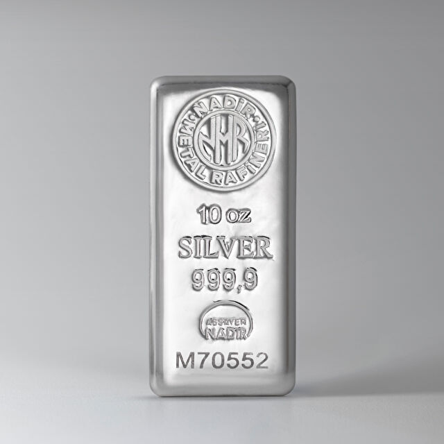 NadirGold 10 Oz Gümüş Külçe - 1