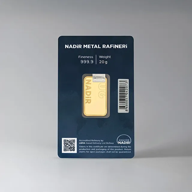 NadirGold 20 Gr Külçe Altın 999.9 - 2