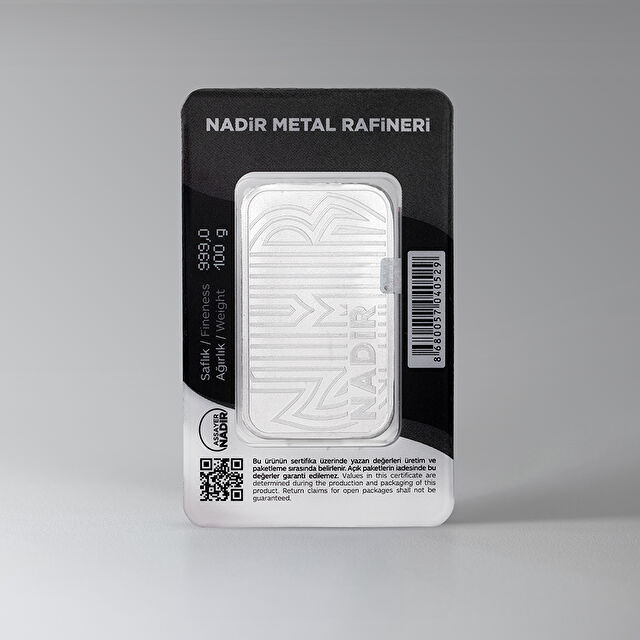 NadirGold 100 Gr Gümüş Külçe - 2
