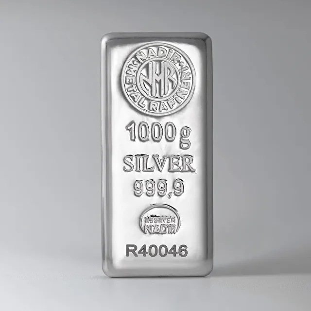 NadirGold 1000 Gr 999‚9 Gümüş Külçe - 1