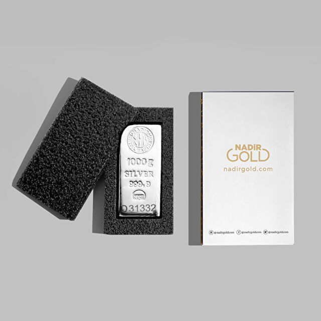 NadirGold 1000 Gr 999‚9 Gümüş Külçe - 2